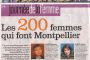 Presse - The 200 Women that make Montpellier