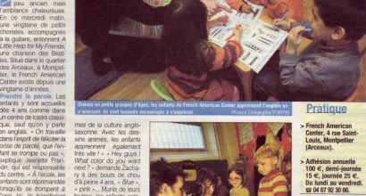 Presse - A Montpellier, le French-American Center est le pays des kids