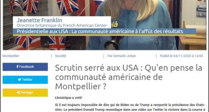 Scrutin serré aux USA : Qu'en pense la communauté américaine de Montpellier?