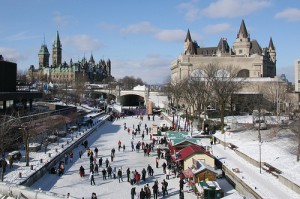 Skating on the Rideau Canal in Ottawa, Canada!