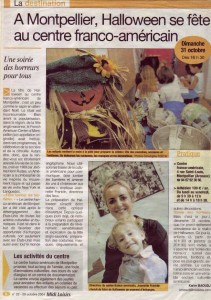Halloween press page Halloween au French American Center dans la presse