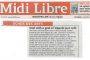 Presse - Le Midi Libre Parle de V-Day et le French American Center